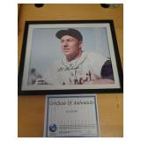 8X10 SIGNED PHOTO W CERT - AL KALINE