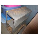APPROX 3' TALL METAL SHELF / LW