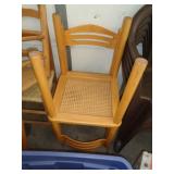 2 - CANE BOTTOM CHAIRS / LW