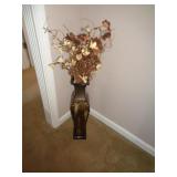ARTIFICIAL FLOWERS IN METAL VASE / LR ARTIFICIAL FLOWERS IN METAL VASE / LR