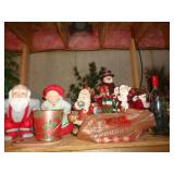 LARGE SHELF OF XMAS ITEMS / BM LARGE SHELF OF XMAS ITEMS / BM