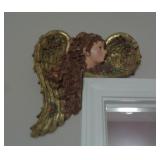 ANGEL OVER DOOR / APPEARS PAPER MACHE / BR2