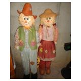 BOY & GIRL SCARECROW FIGURES / BM BOY & GIRL SCARECROW FIGURES / BM