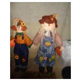 BOY & GIRL SCARECROW APPROX 3