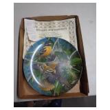 BIRD SCENE COLLECTOR PLATE