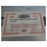 RAILROAD STOCK BONDS - PEORIA 1962