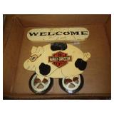 HARLEY WOOD WELCOME SIGN