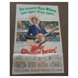 1964 MOVIE POSTER - YOUR CHEATIN HEART - 27X40