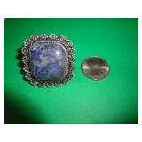 GERMAN SILVER RING - SODALITE - SZ 7