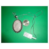 GERMAN SILVER NECKLACE - ROSE QUARTZ