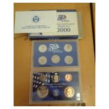 2000 U S MINT PROOF SET