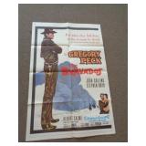 1958 MOVIE POSTER - THE BRAVADOS - 27X40