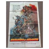 1978 MOVIE POSTER - WARLORDS OF ATLANTIS - 27X40