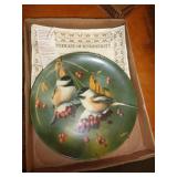 BIRD SCENE COLLECTOR PLATE