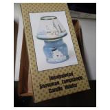 SNOWMAN CANDLE HOLDER