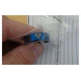 SUPERMAN EMBLEM RING SZ 9