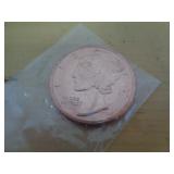 1 TROY OZ COPPER ROUND - MERCURY HEAD