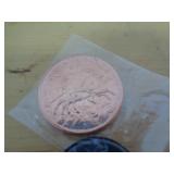 1 TROY OZ COPPER ROUND - ODIN