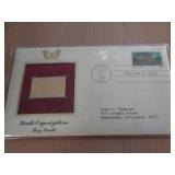 24KT GOLD PLATED 1ST DAY COVER - BOY SCOUTS