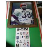 JIM BROWN  - 8X10 W CERT