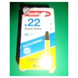 BOX OF 50 ROUNDS AGUILA .22 CAL LR