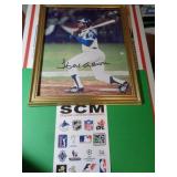 HANK AARON  - 8X10 W CERT