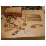 1920'S HAND CARVED FOLK ART PIECES / UNIQUE!