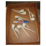 10 - ANTIQUE CLAY PIPES