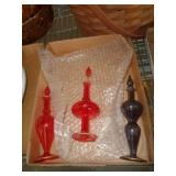 3 - VINTAGE GLASS PERFUMES / RK