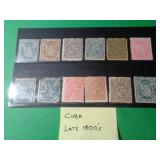 CUBA LATE 1800'S STAMPS