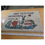 DOOR MAT RUG - OLD GOAT