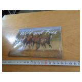 METAL SIGN - HORSES