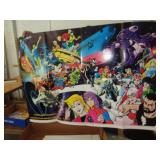 LOT OF 6 ASSORTED COMICS POSTERS