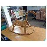 RATTAN ROCKING HORSE