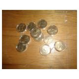 12 - PRESIDENTIAL $1 COINS