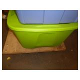 GREEN TOTE W LID