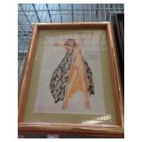 FRAMED VARGAS PRINT 12X14