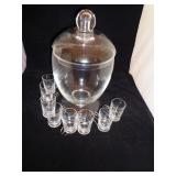 VINTAGE CRYSTAL PUNCH SET