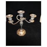 silverplate candle holder