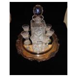 HAWKES CRYSTAL DECANTER SET