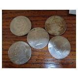 LOT OF 5 IKE DOLLARS
