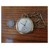 HAMILTON POCKET WATCH WITH CHAIN