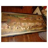 BAMBOO FRAME OLDER ASIAN PRINT