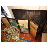 ASIAN THEME FIREPLACE SCREEN