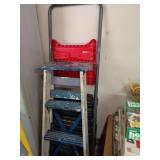 PAINTING LADDER & WOOD STEP LADDER