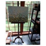 EASEL AND PAINTING