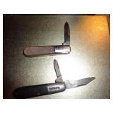 2 BARLOW TYPE POCKET KNIVES