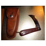 KLEIN TOOLS SHEEP FOOT KNIFE WITH SHEATH