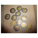 12 ITALIAN COINS