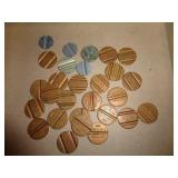 APPOX 28 ITALIAN TELEPHONE TOKENS